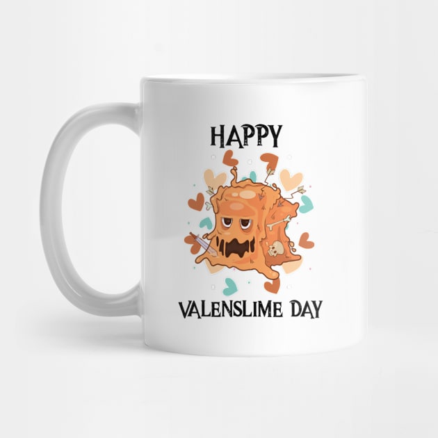 Happy Valenslime Roleplaying Video Game RPG Geek Couple Gift by TellingTales